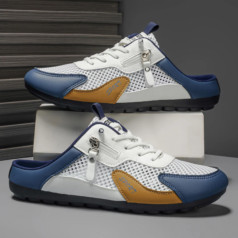 Men Shoes Sneakers - Summer Slippers for Men Trendy Flat