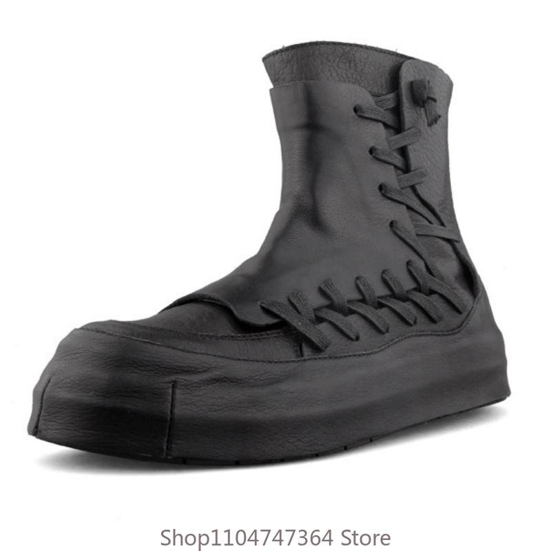 Men'S Shoes Hugo Boss - Retro Design Genuine Leather Casual Ankle