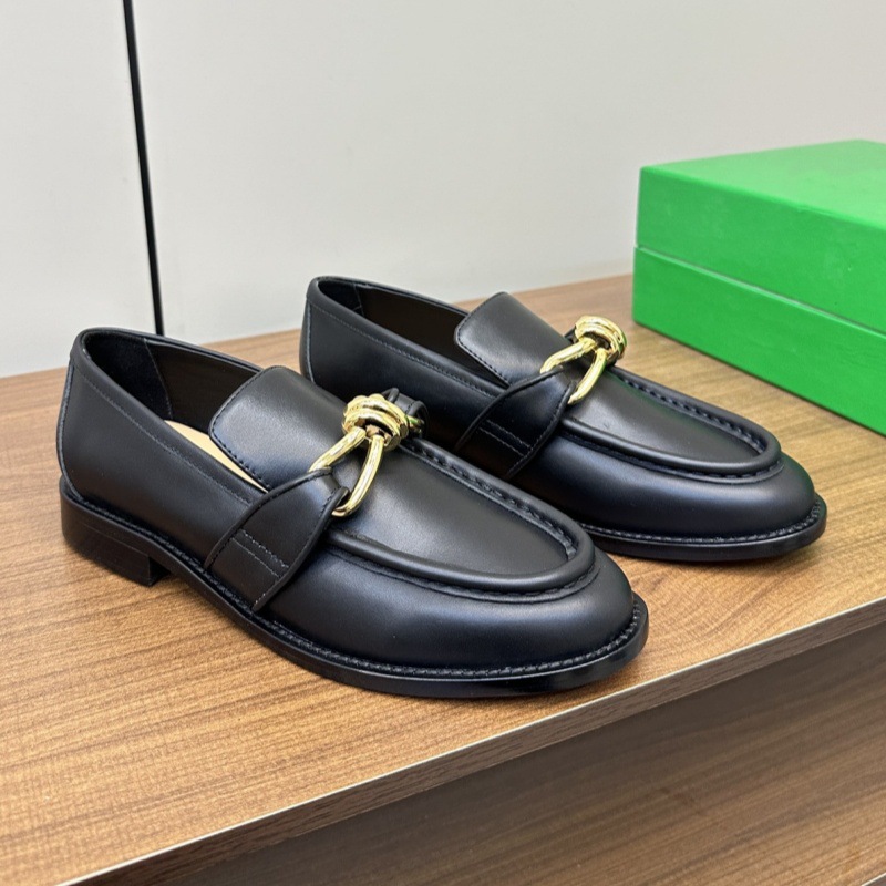 Men Shoes Elegant - 2026 New Women Loafers Metal Knot