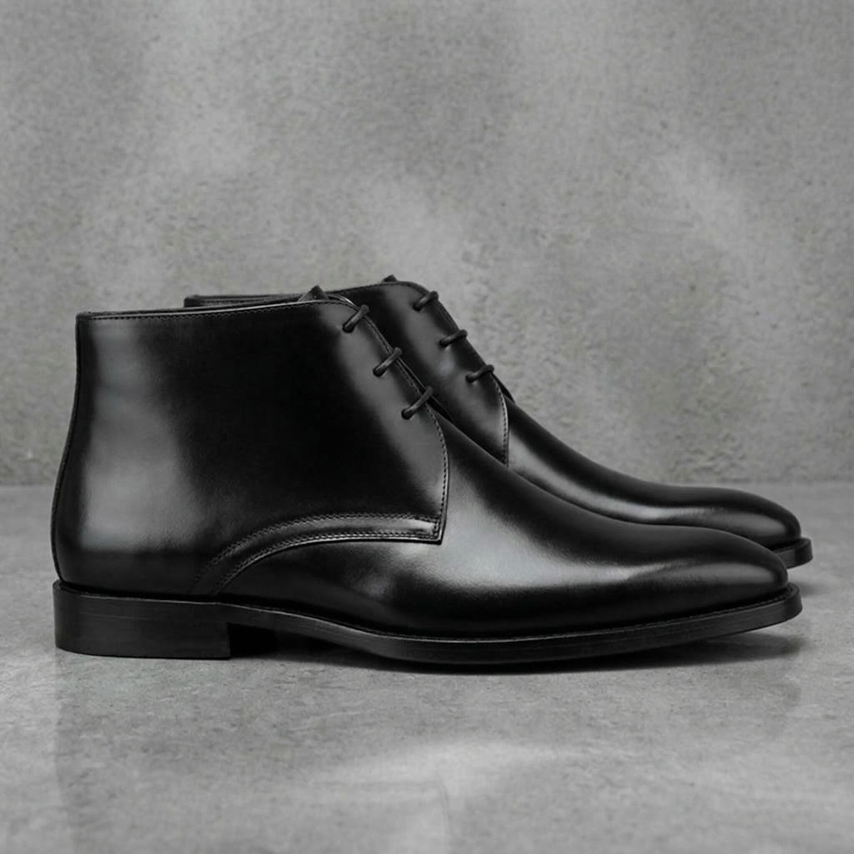 Men's Calf Leather Western Ank - đánh giá và giá Men Shoes Elegant