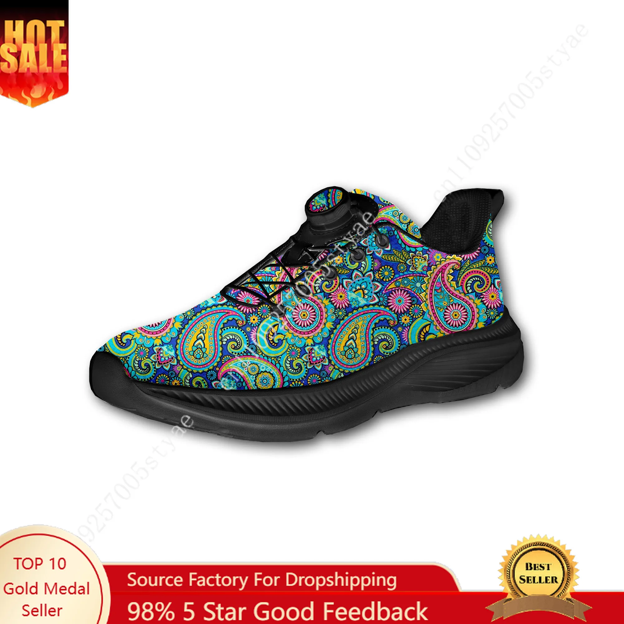 Bohemian Mandala Floral Print  - đánh giá và giá Men Shoes Sneakers