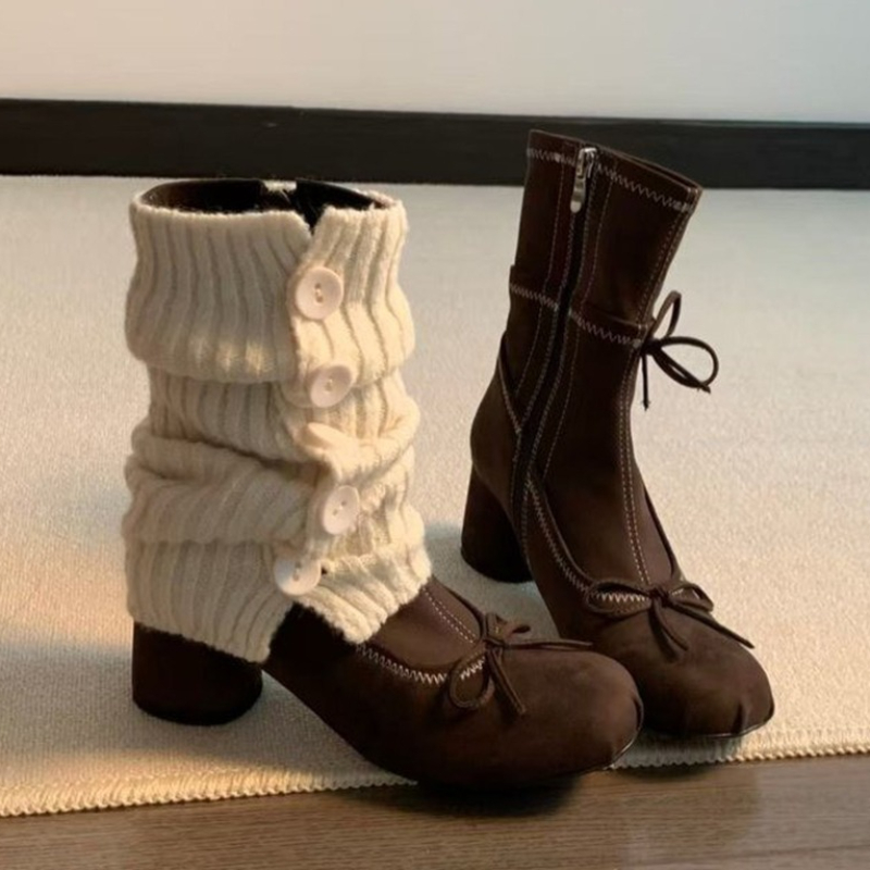 Bow High Heels Women Boots New - đánh giá và giá Chelsea Boots Suede