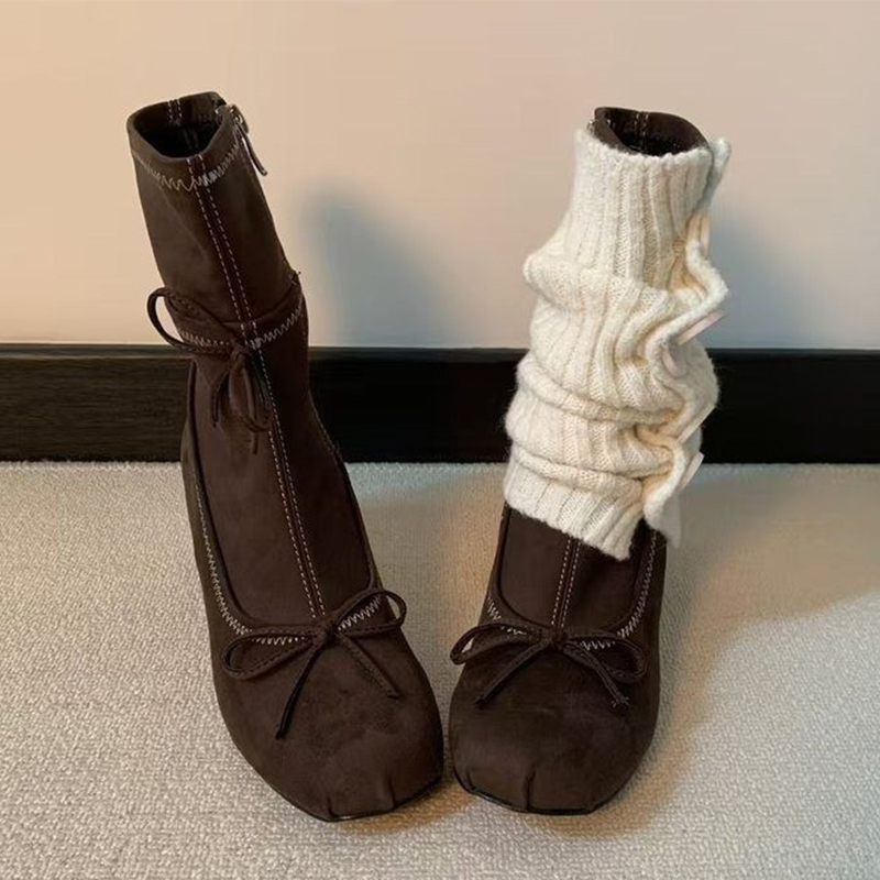 Bow High Heels Women Boots New - đánh giá và giá Chelsea Boots Suede