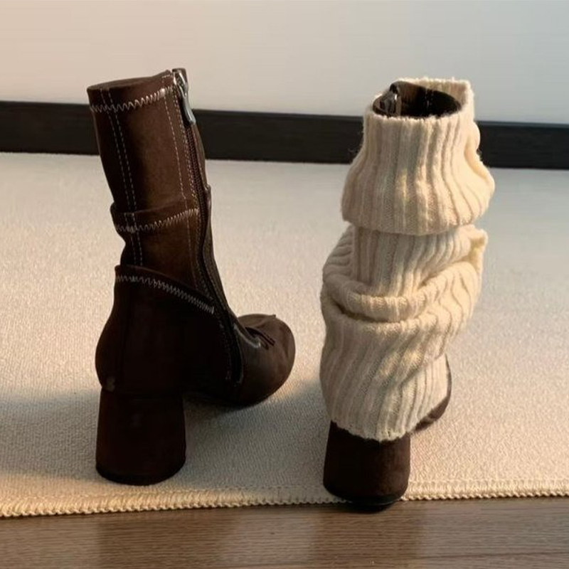 Bow High Heels Women Boots New - đánh giá và giá Chelsea Boots Suede