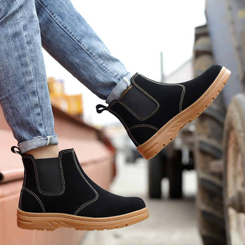 men fashion steel toe cap work - đánh giá và giá Chelsea Boots Suede