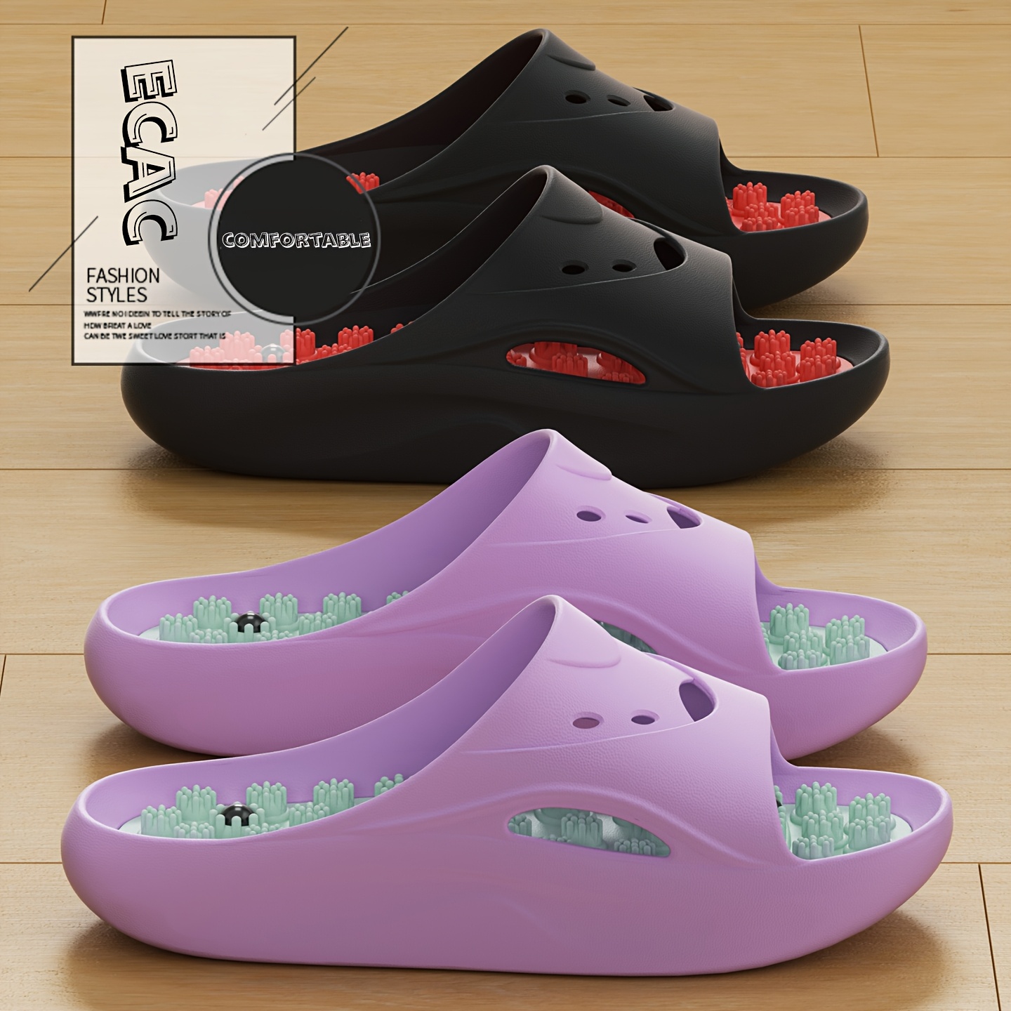 Women Men EVA Massage Slippers - đánh giá và giá Men Shoes Size To Women