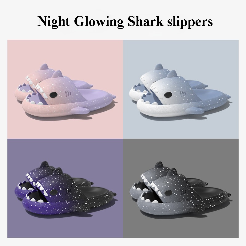 Cute Cartoon Shark Slippers Fo - đánh giá và giá Men Shoes Size To Women