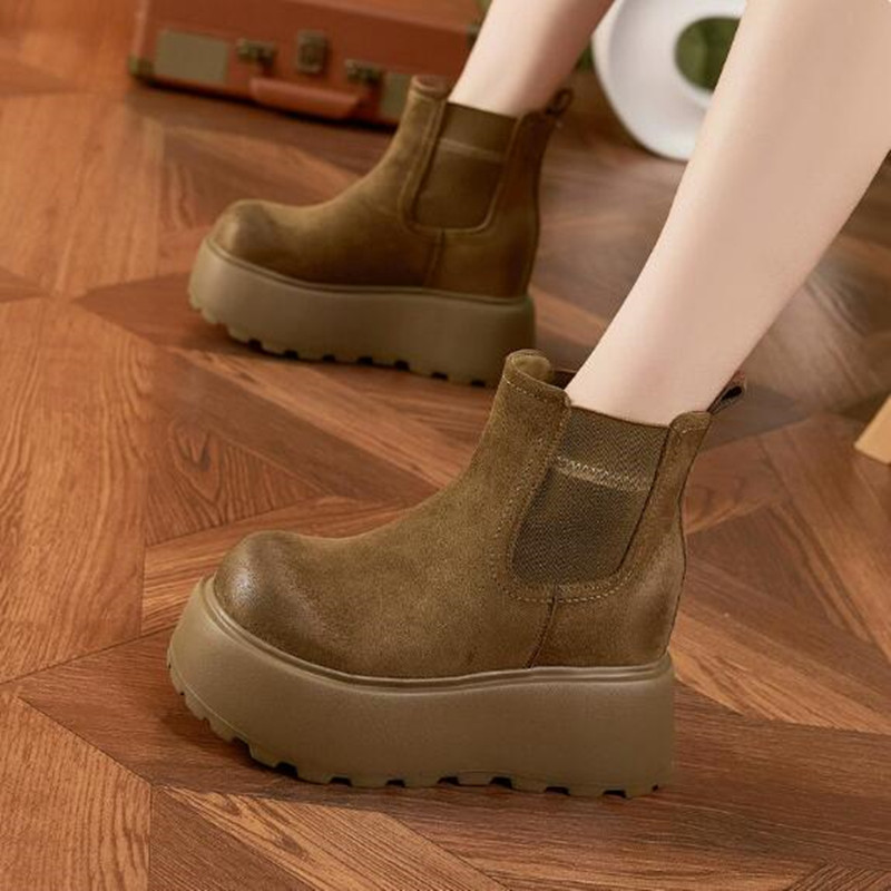Luxury Suede Cow Genuine Leath - đánh giá và giá Chelsea Boots Suede