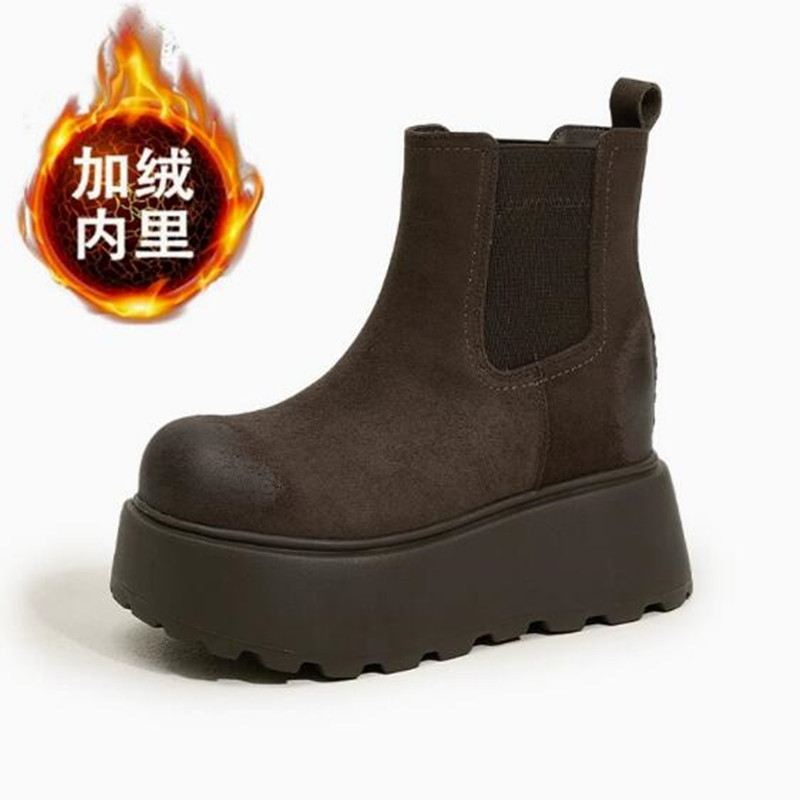 Luxury Suede Cow Genuine Leath - đánh giá và giá Chelsea Boots Suede