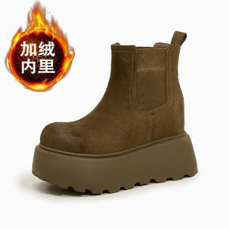 Luxury Suede Cow Genuine Leath - đánh giá và giá Chelsea Boots Suede