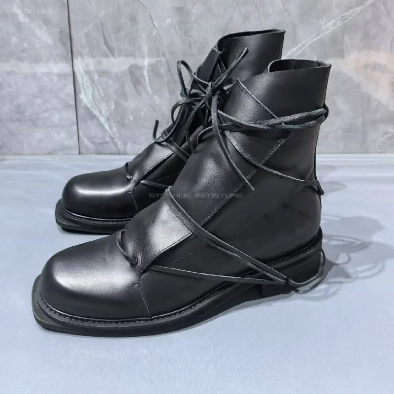 Black Genuine Leather Square T - đánh giá và giá Chelsea Boots Suede
