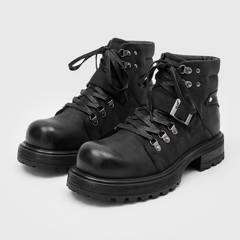 Brand Men Leather Boots Motorc - đánh giá và giá Men Shoes Brand