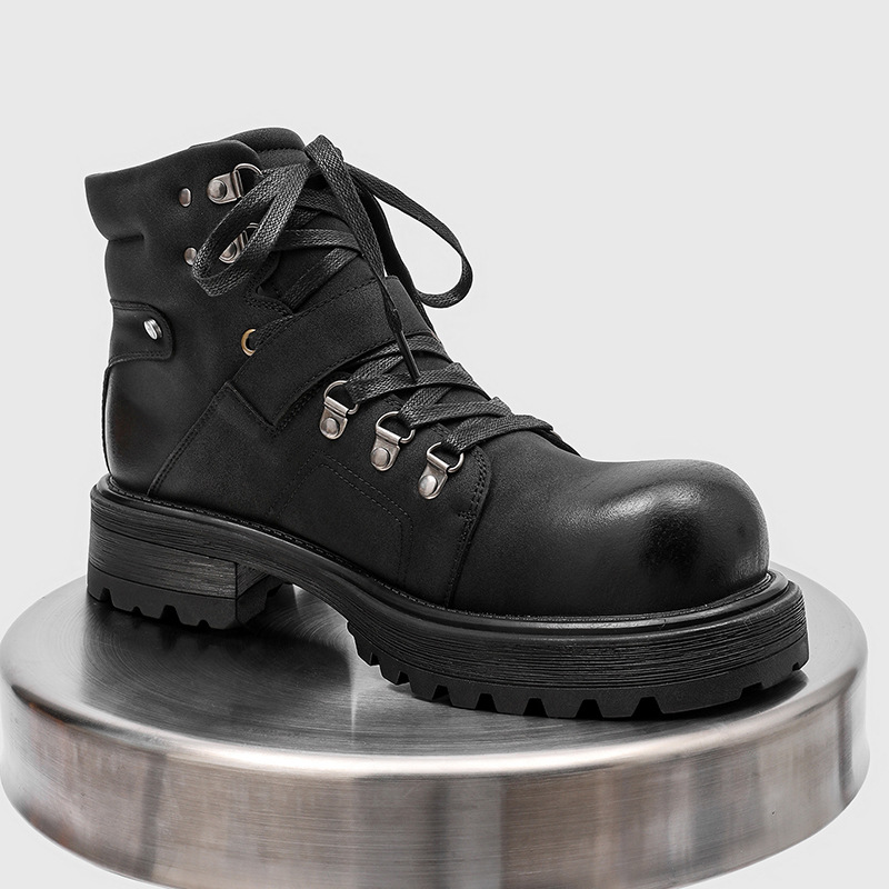 Brand Men Leather Boots Motorc - đánh giá và giá Men Shoes Brand