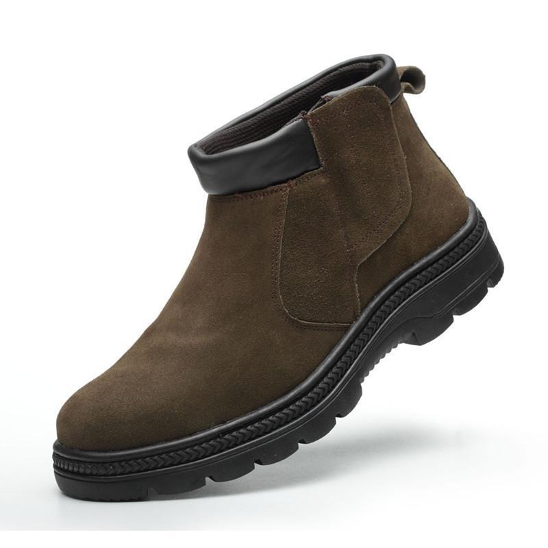 men casual safety boots cow su - đánh giá và giá Chelsea Boots Suede