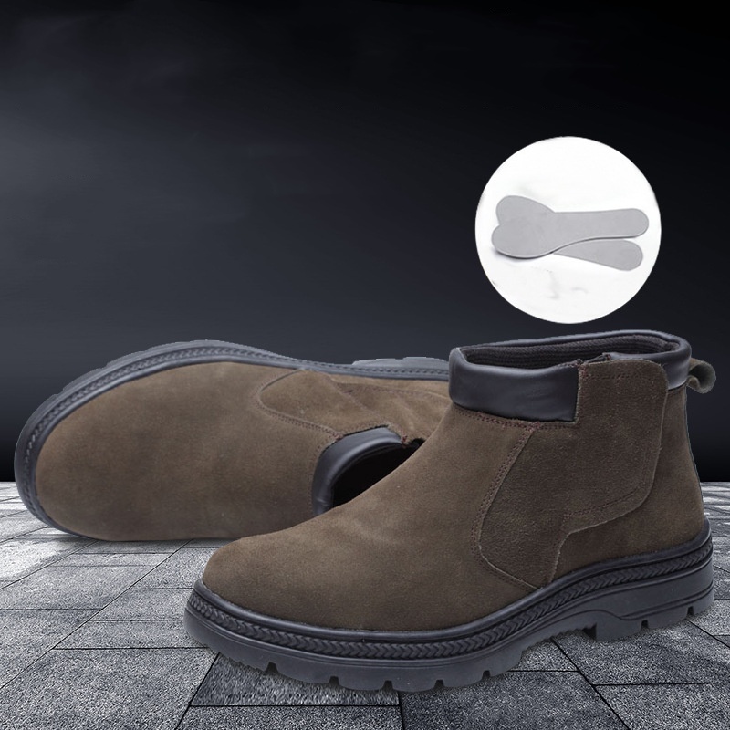 men casual safety boots cow su - đánh giá và giá Chelsea Boots Suede