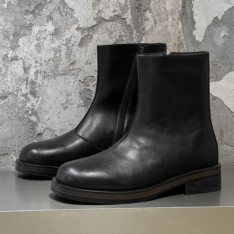 Vintage Mens Boots Luxury Hand - đánh giá và giá Men Shoes Elegant