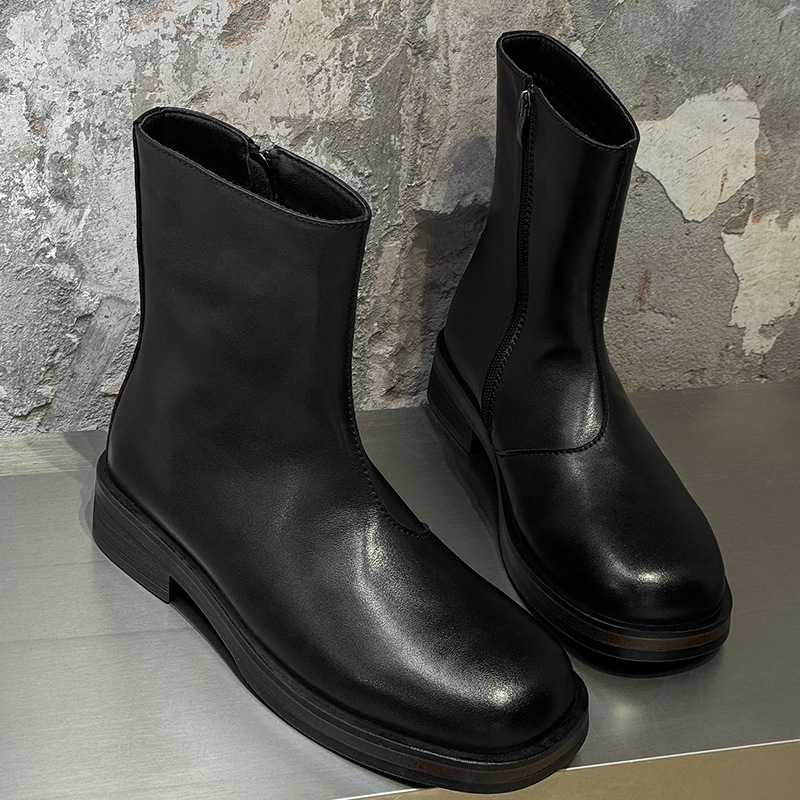 Vintage Mens Boots Luxury Hand - đánh giá và giá Men Shoes Elegant
