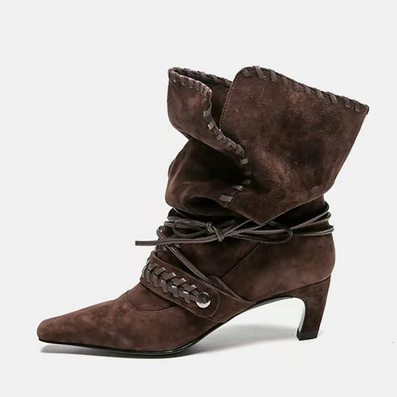 Liyke Autumn Winter Brown Sued - đánh giá và giá Chelsea Boots Suede