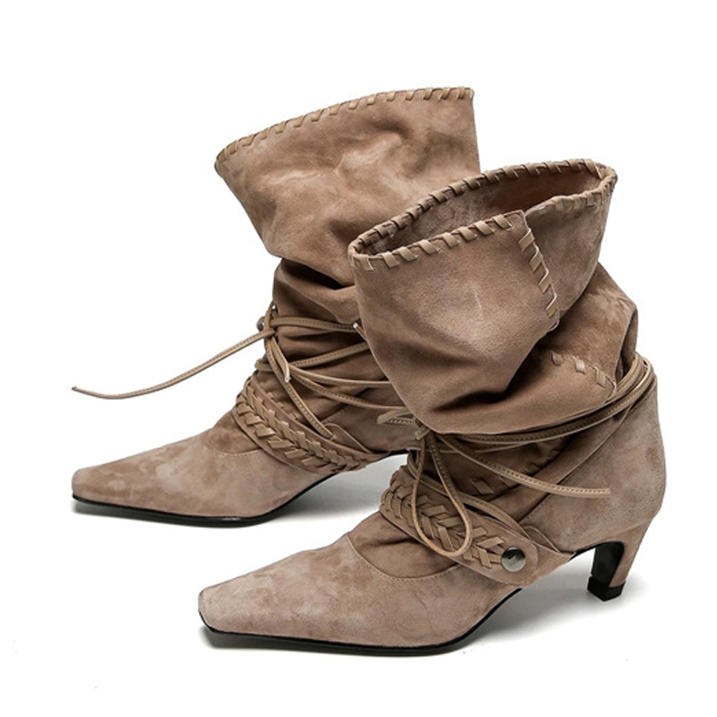 Liyke Autumn Winter Brown Sued - đánh giá và giá Chelsea Boots Suede