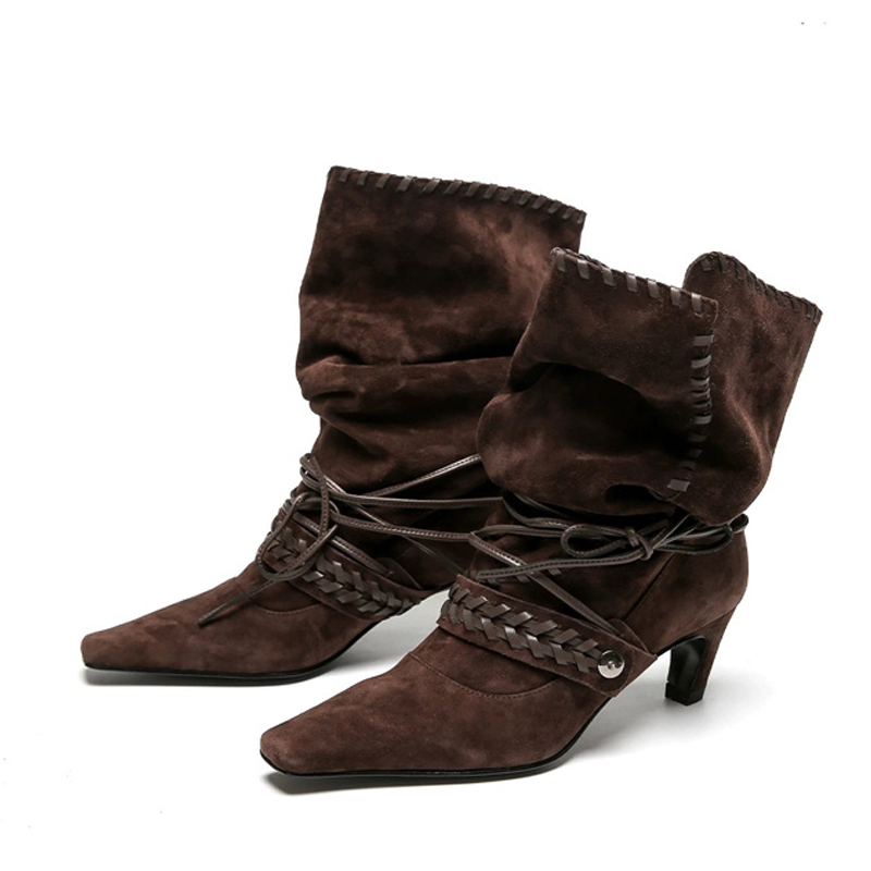 Liyke Autumn Winter Brown Sued - đánh giá và giá Chelsea Boots Suede
