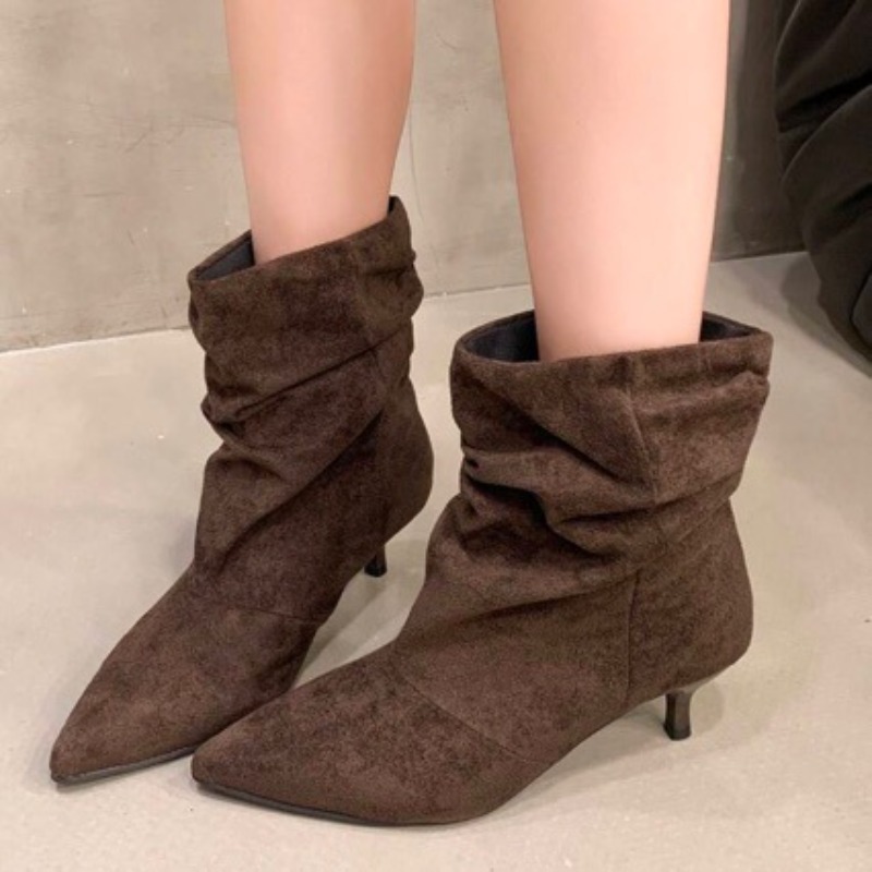 Brown Retro Elegant Designer A - đánh giá và giá Chelsea Boots Suede