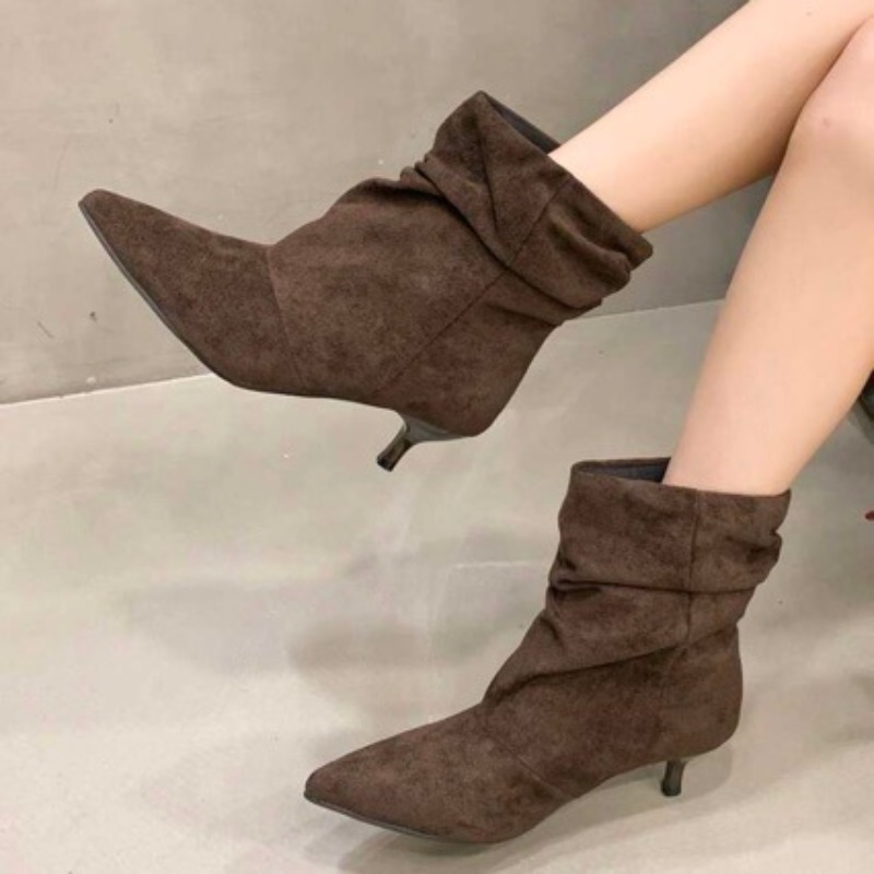 Brown Retro Elegant Designer A - đánh giá và giá Chelsea Boots Suede