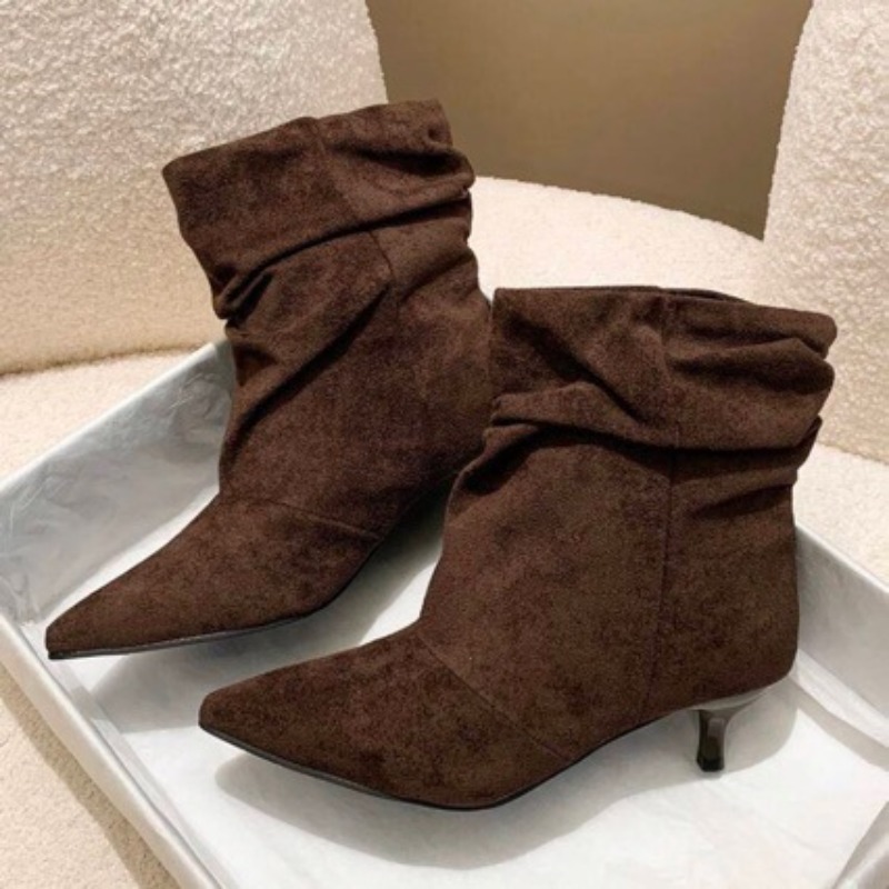 Brown Retro Elegant Designer A - đánh giá và giá Chelsea Boots Suede