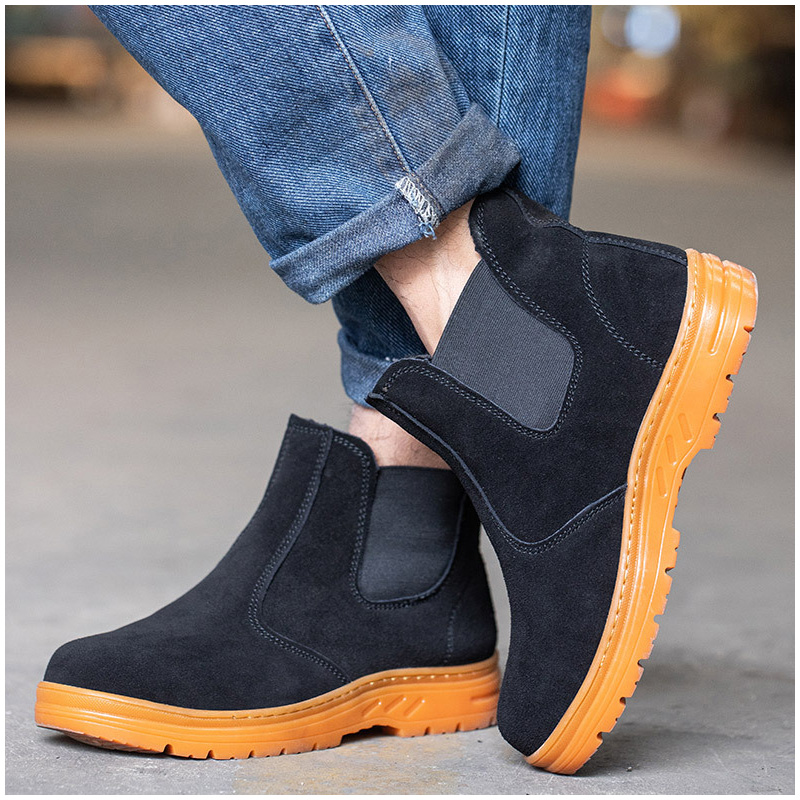 men's leisure steel toe caps w - đánh giá và giá Chelsea Boots Suede