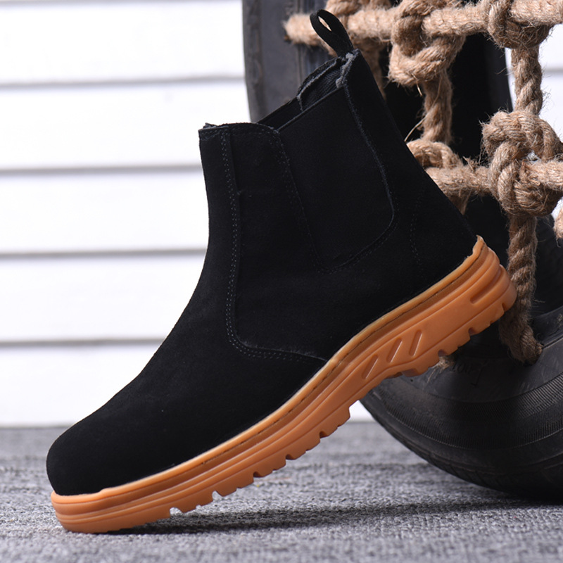 men's leisure steel toe caps w - đánh giá và giá Chelsea Boots Suede